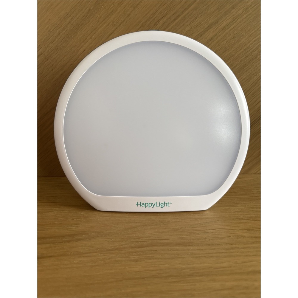 HappyLight Alba Round UV-Free LED Therapy Lamp 10,000 Lux White - Verilux - Picture 4 of 5
